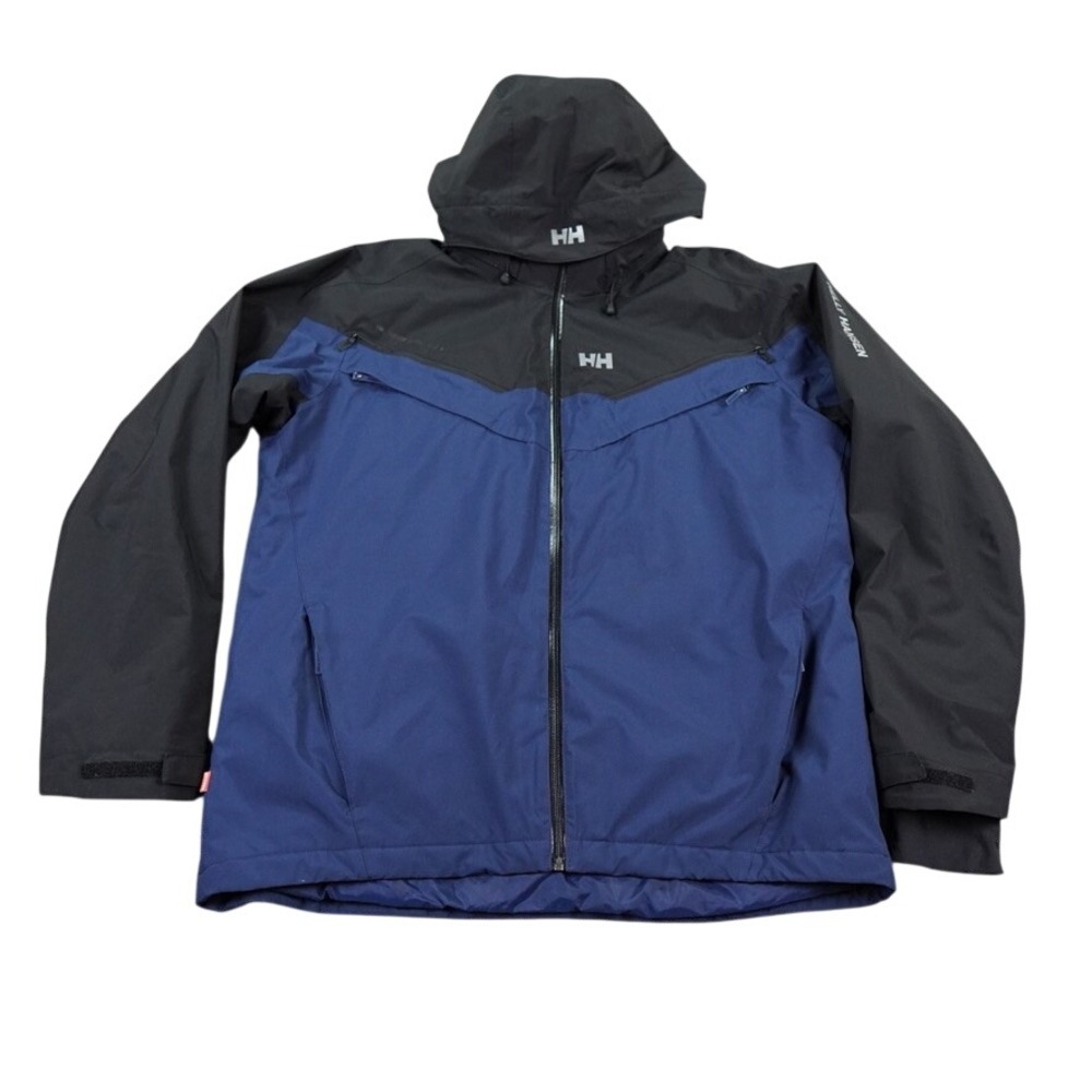 Helly Hansen Blazing Jacket Mens Blue Black H2Flow Primaloft RECCO Ski Hood